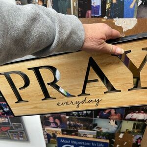 Inspirational Wall Decor with Black and Brown Accents